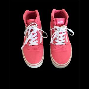 Pink Vans Hightop Sneakers